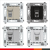 Sockets RJ45 "Avanti" – Now with the speed up to 10 Gb/s Sockets RJ45 "Avanti" – Now with the speed up to 10 Gb/s